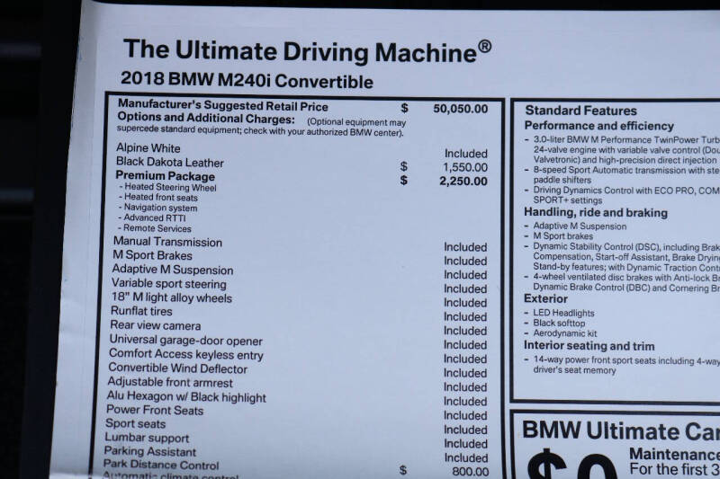 2018 BMW 2 Series M240i