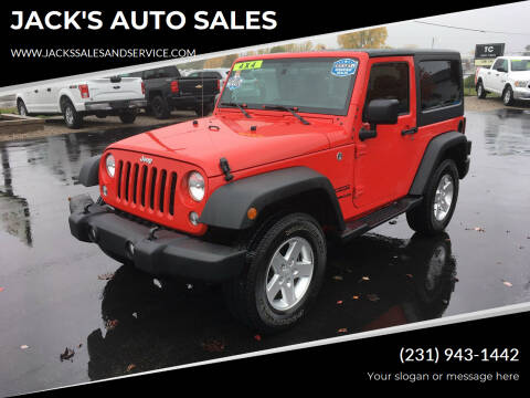 2016 Jeep Wrangler for sale at JACK'S AUTO SALES in Traverse City MI