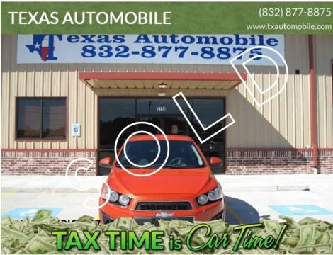 2013 Chevrolet Sonic for sale at TEXAS AUTOMOBILE in Houston TX