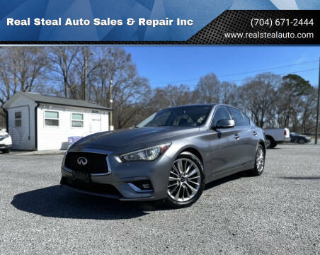 2019 Infiniti Q50 for sale at Real Steal Auto Sales & Repair Inc in Gastonia NC