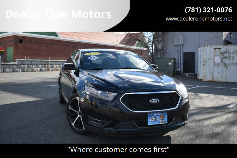 2016 Ford Taurus for sale at Dealer One Motors in Malden MA