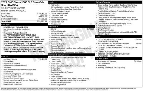 2022 GMC Sierra 1500 SLE
