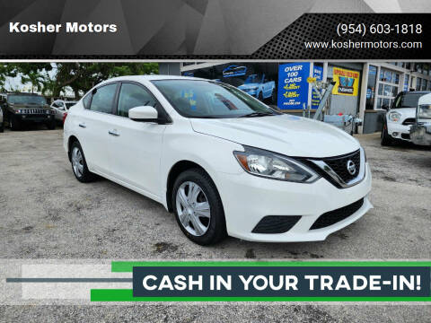 2016 Nissan Sentra for sale at Kosher Motors in Hollywood FL