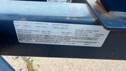2016 Triton Trailer
