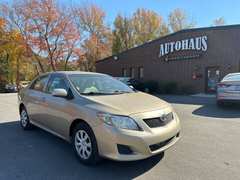 2009 Toyota Corolla for sale at Autohaus of Greensboro in Greensboro NC