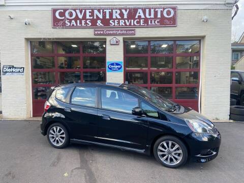 2012 Honda Fit for sale at COVENTRY AUTO SALES & SERVICE LLC in Coventry CT