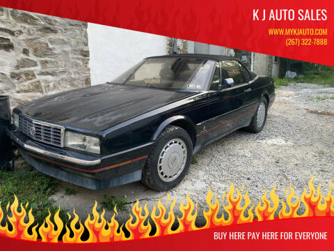 1991 Cadillac Allante for sale at K J AUTO SALES in Philadelphia PA