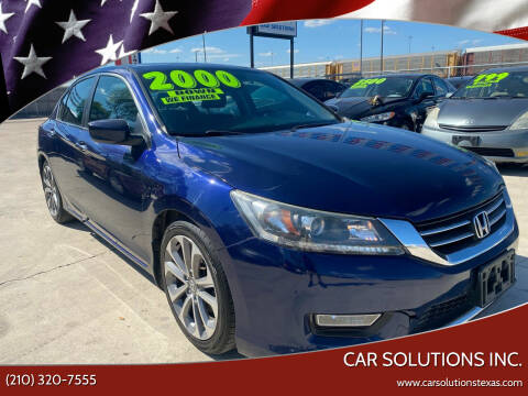 2013 Honda Accord for sale at Car Solutions Inc. in San Antonio TX