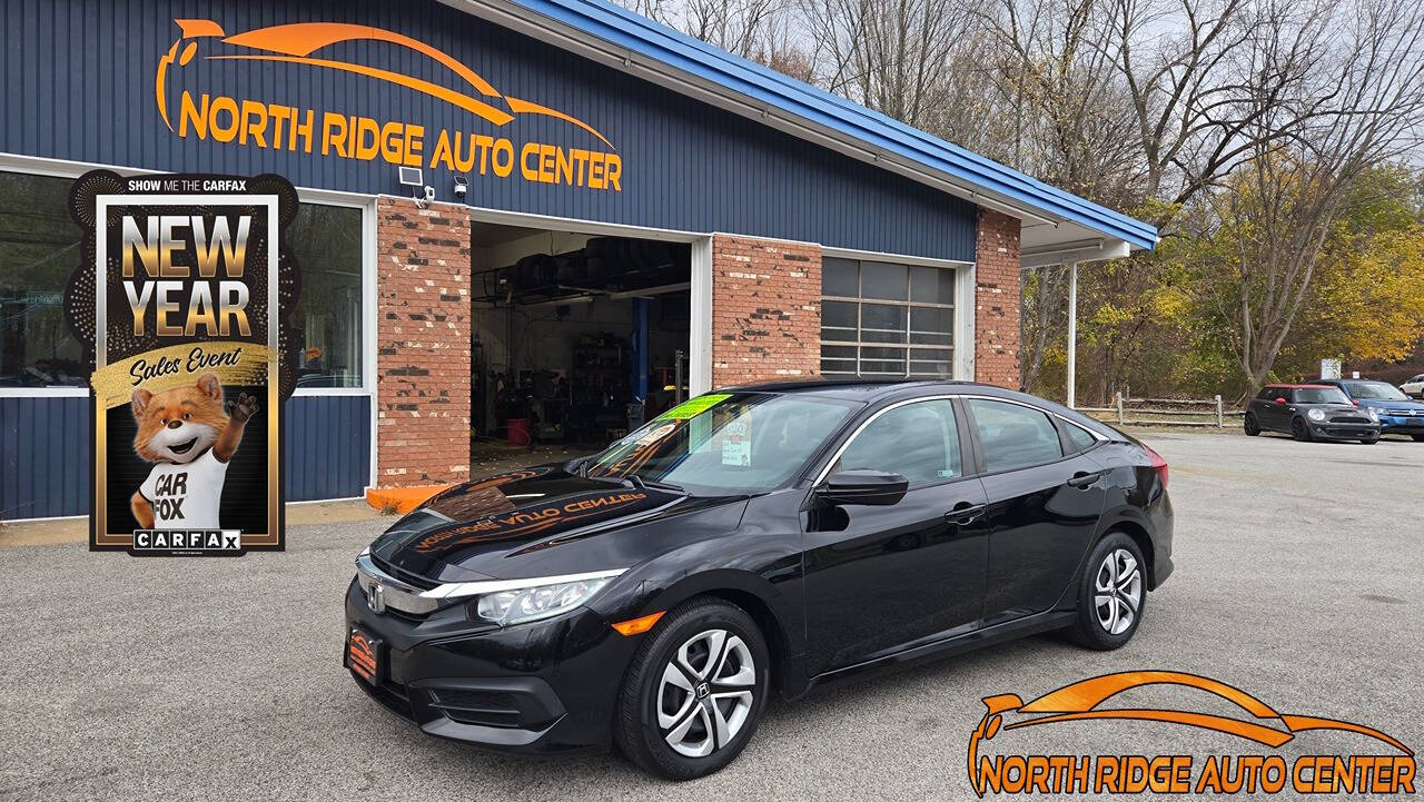 2018 Honda Civic for sale at North Ridge Auto Center LLC in Madison, OH