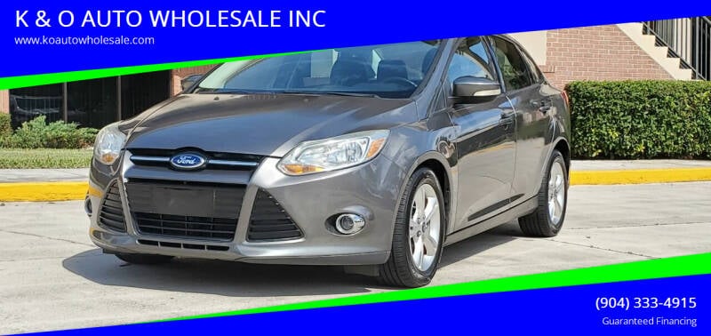 2012 Ford Focus for sale at K & O AUTO WHOLESALE INC in Jacksonville FL