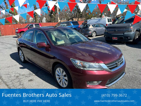 2013 Honda Accord for sale at Fuentes Brothers Auto Sales in Jessup MD