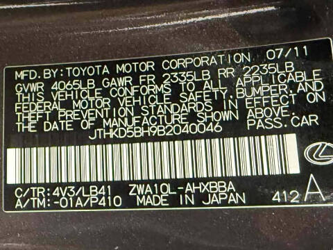 2011 Lexus CT 200h Premium