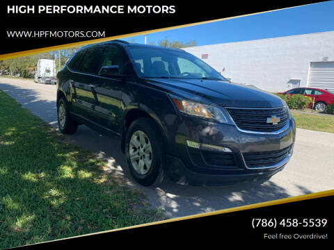 2014 Chevrolet Traverse for sale at HIGH PERFORMANCE MOTORS in Hollywood FL