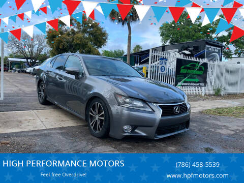 2014 Lexus GS 350 for sale at HIGH PERFORMANCE MOTORS in Hollywood FL