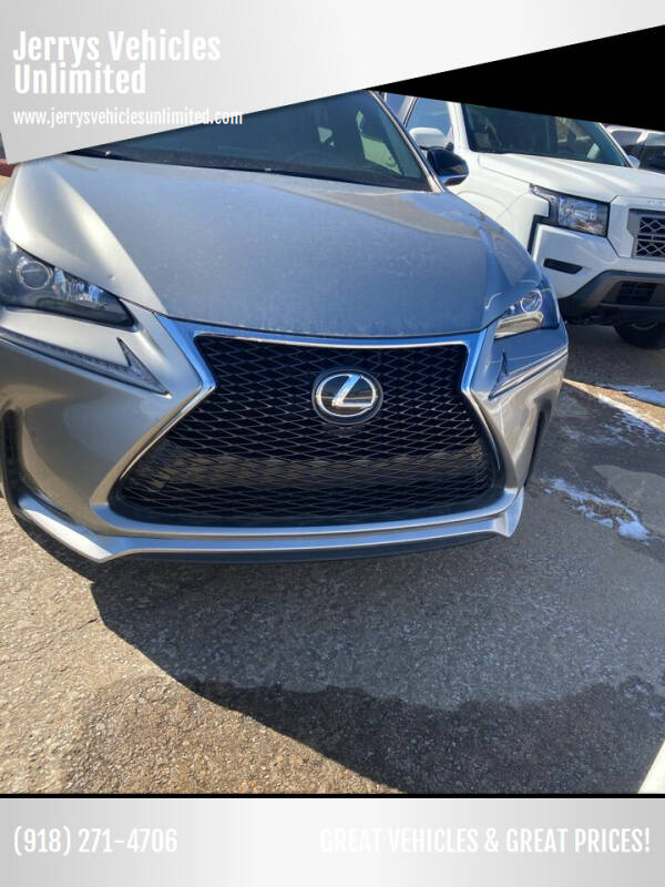 2017 Lexus NX 200t for sale at Jerrys Vehicles Unlimited in Okemah OK