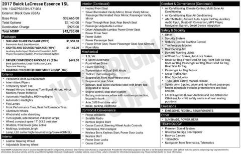 2017 Buick LaCrosse Essence