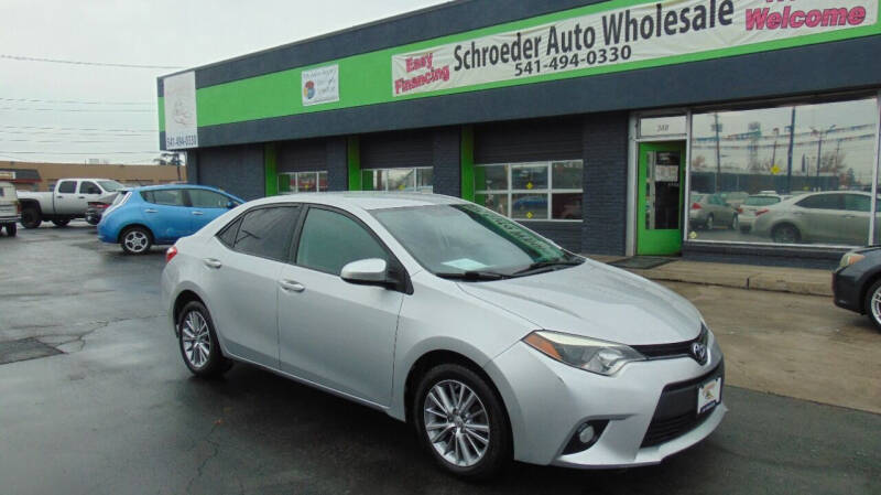 2014 Toyota Corolla for sale at Schroeder Auto Wholesale in Medford OR