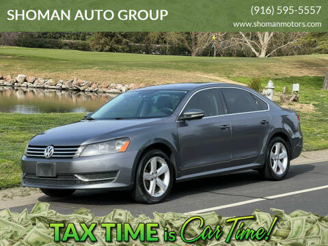 2012 Volkswagen Passat for sale at SHOMAN AUTO GROUP in Davis CA