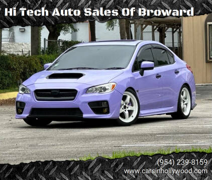 2015 Subaru WRX for sale at Hi Tech Auto Sales Of Broward in Hollywood FL