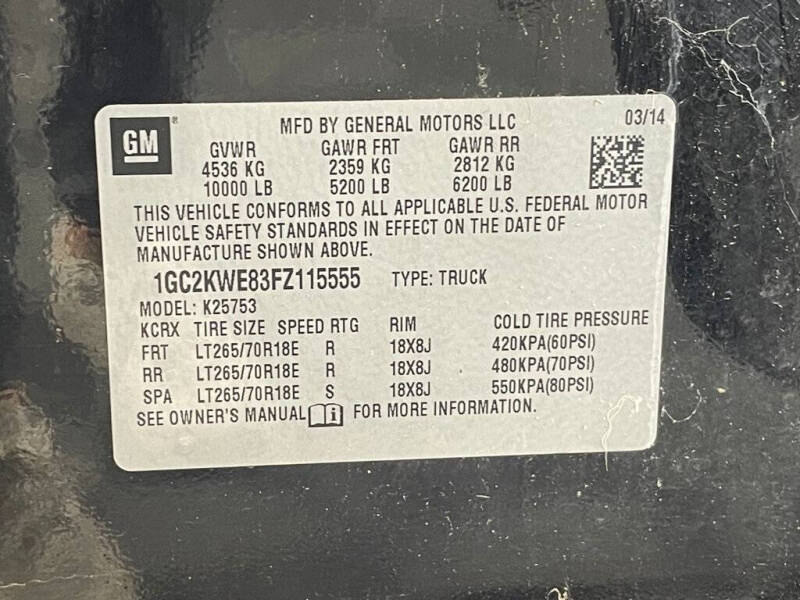 2015 Chevrolet Silverado 2500HD