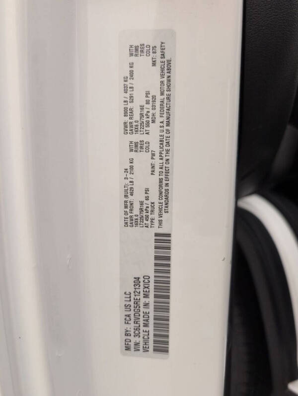 2024 RAM ProMaster