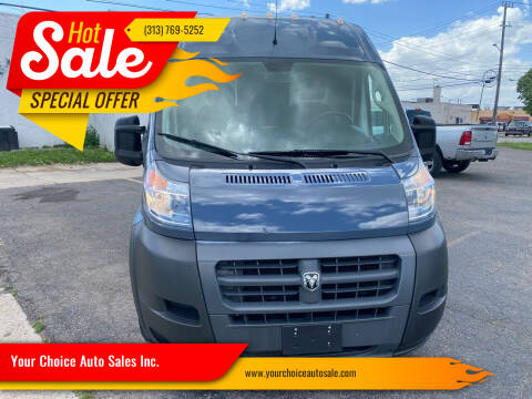 2020 RAM ProMaster for sale at Your Choice Auto Sales Inc. in Dearborn MI