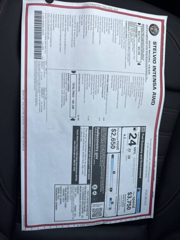 2025 Alfa Romeo Stelvio Intensa