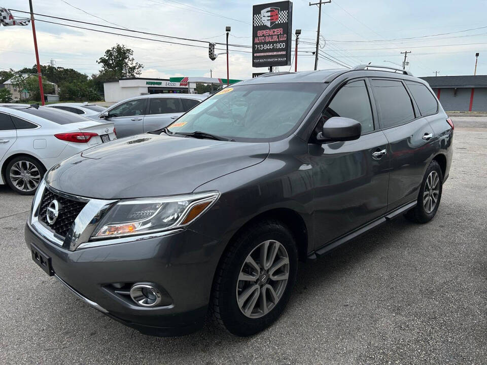 2016 Nissan Pathfinder for sale at SPENCER AUTO SALES in South Houston, TX