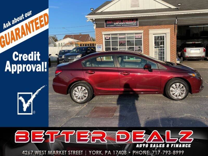 2014 Honda Civic for sale at Better Dealz Auto Sales & Finance in York PA