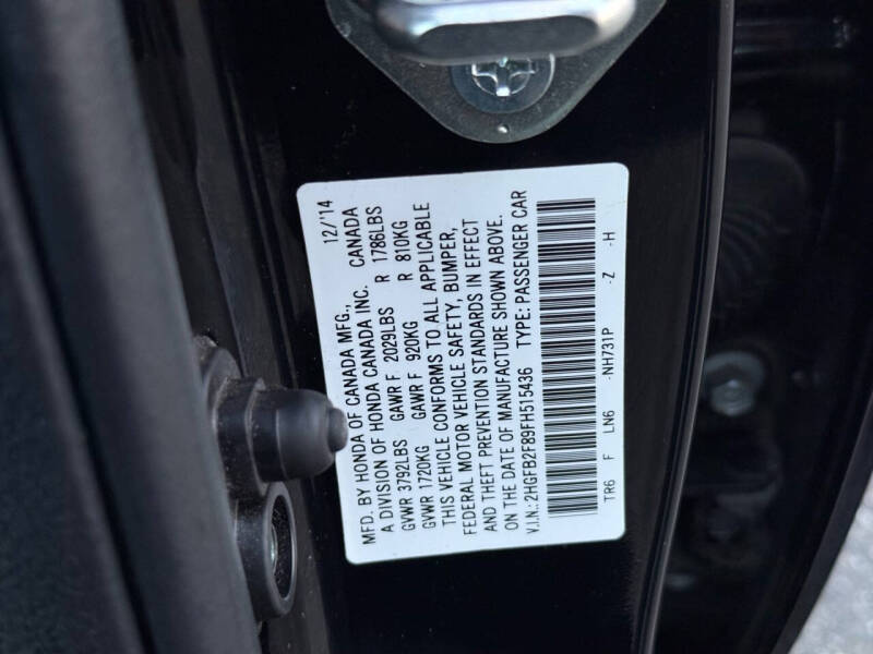 2015 Honda Civic EX