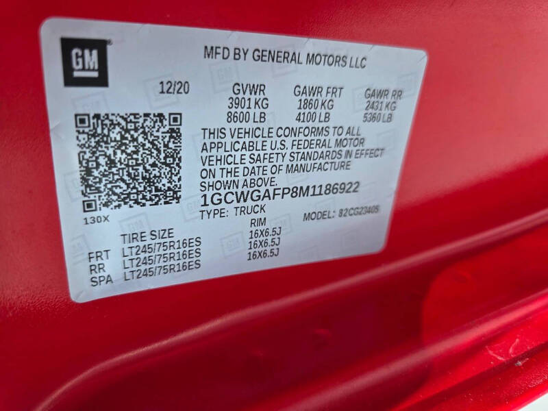 2021 Chevrolet Express 2500