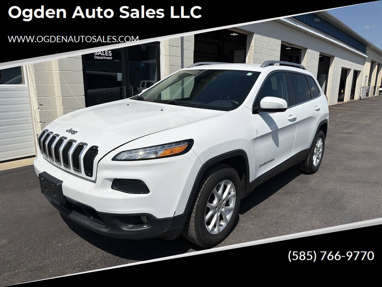 White 2016 Jeep Cherokee SUV / Crossover Four-Wheel Drive 9-Speed Automatic
