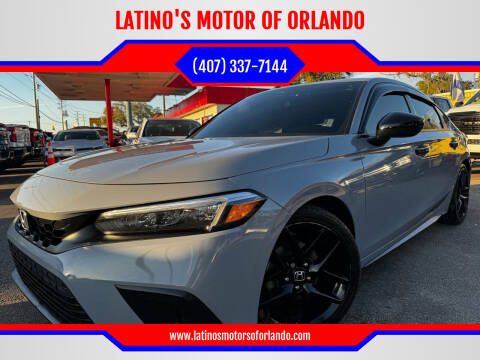 2022 Honda Civic for sale at LATINO'S MOTOR OF ORLANDO in Orlando FL
