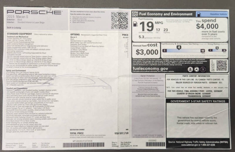2015 Porsche Macan S