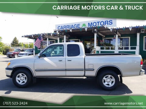 2002 Toyota Tundra for sale at Carriage Motors Car & Truck in Santa Rosa CA