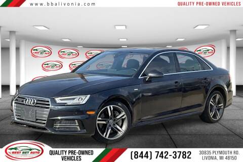 2017 Audi A4 for sale at Best Bet Auto in Livonia MI