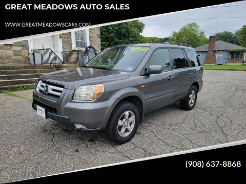 2007 Honda Pilot for sale at GREAT MEADOWS AUTO SALES in Great Meadows NJ