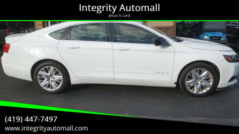 2014 Chevrolet Impala for sale at Integrity Automall in Tiffin OH