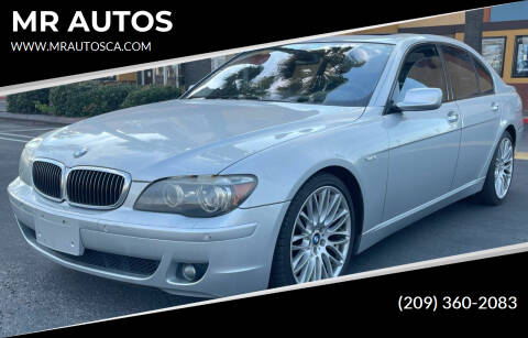 2007 BMW 7 Series for sale at MR AUTOS in Modesto CA