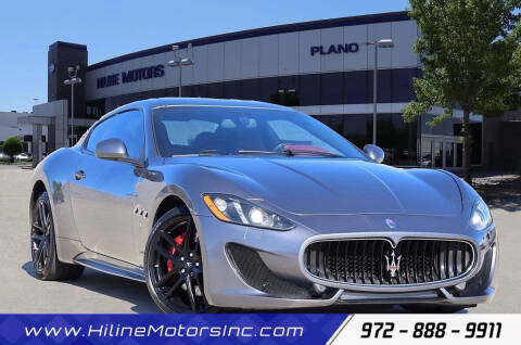 2015 Maserati GranTurismo for sale at HILINE MOTORS in Plano TX