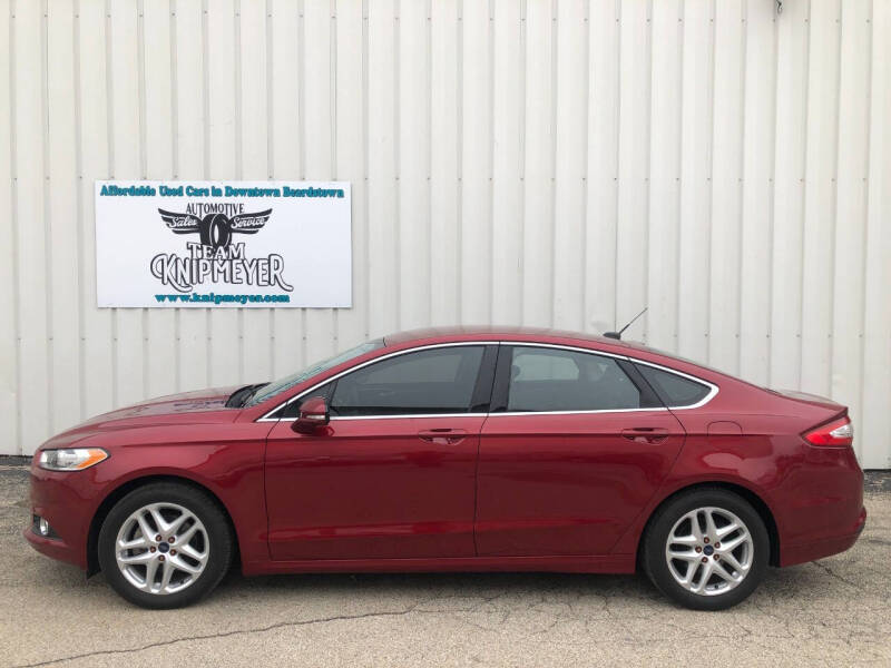 Used 2014 Ford Fusion SE with VIN 3FA6P0HDXER365019 for sale in Beardstown, IL