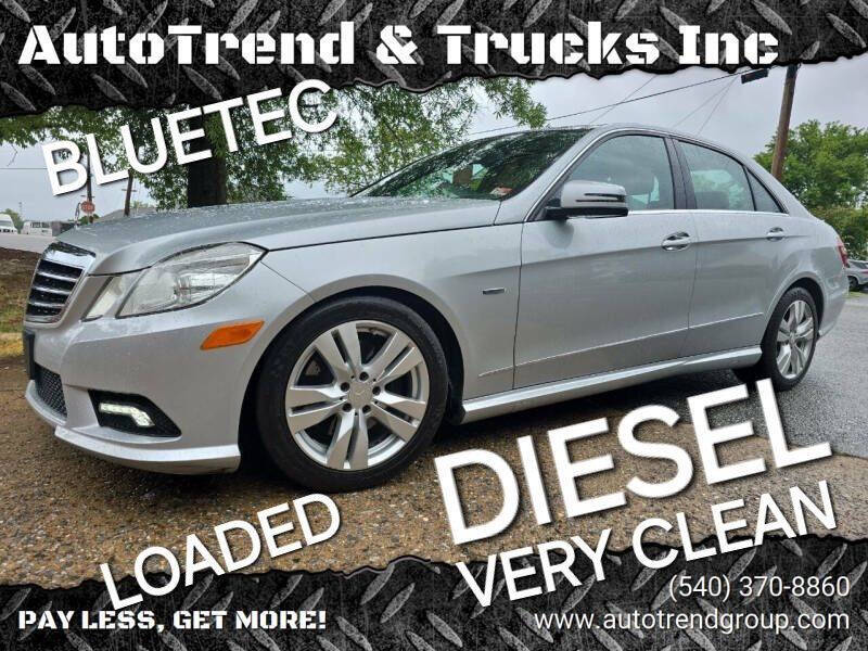 2011 Mercedes-Benz E-Class for sale at AutoTrend & Trucks Inc in Fredericksburg VA