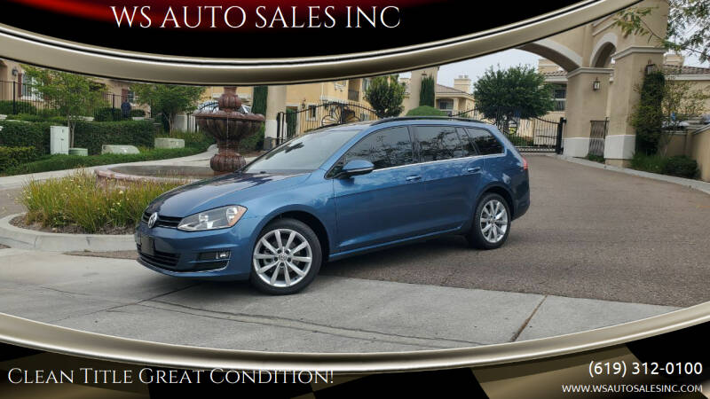 2017 Volkswagen Golf SportWagen for sale at WS AUTO SALES INC in El Cajon CA