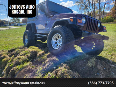 2004 Jeep Wrangler for sale at Jeffreys Auto Resale, Inc in Clinton Township MI