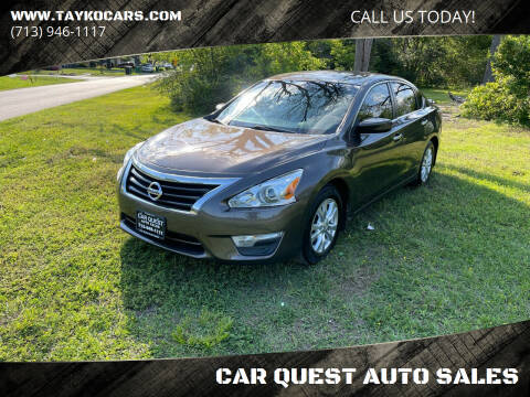 2015 Nissan Altima for sale at CAR QUEST AUTO SALES in Houston TX