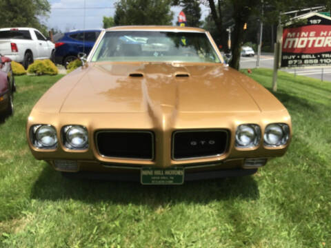 1970 Pontiac GTO for sale at Mine Hill Motors LLC in Mine Hill NJ