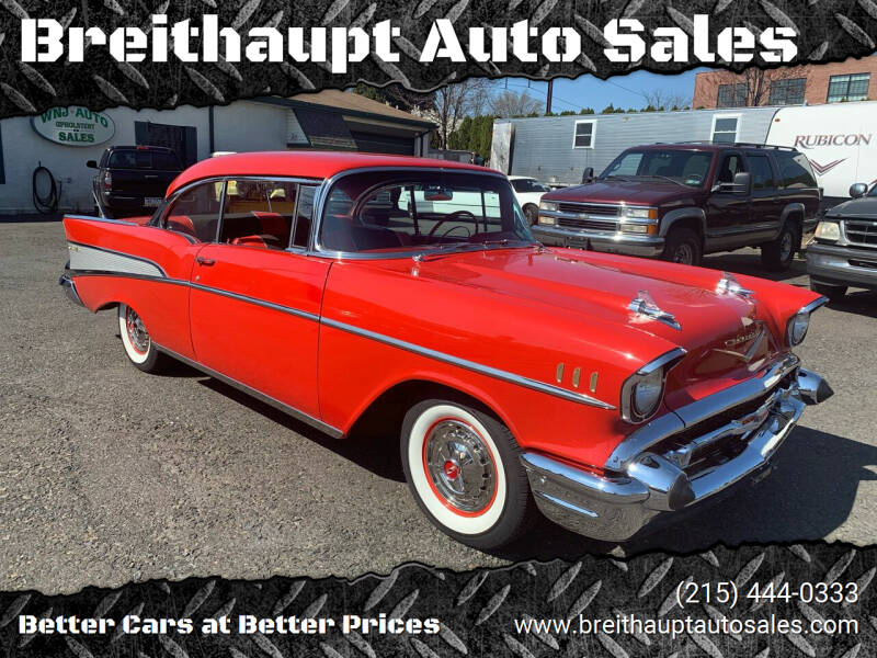 1957 Chevrolet Bel Air for sale at Breithaupt Auto Sales in Hatboro PA