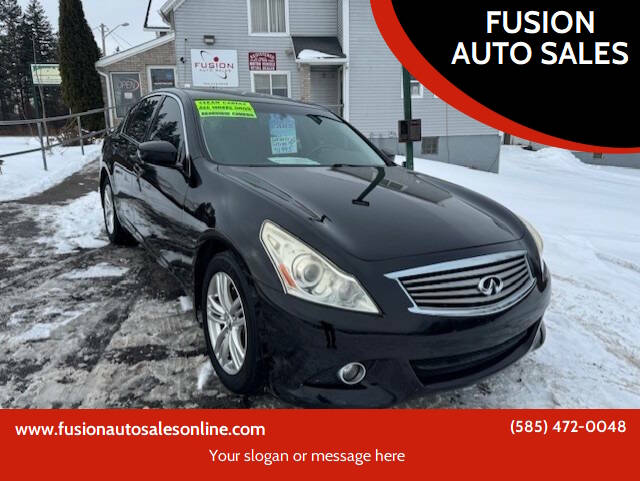 2013 Infiniti G37 Sedan for sale at FUSION AUTO SALES in Spencerport NY