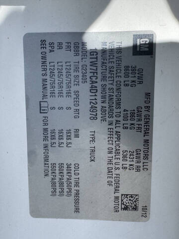 2013 GMC Savana 2500