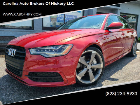 2015 Audi A6 for sale at Carolina Auto Brokers of Hickory LLC in Newton NC